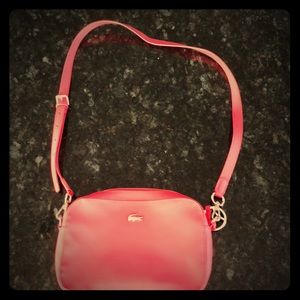 Coral Lacoste handbag